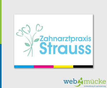 Logodesign für Zahnarztpraxis Strauss in Diez