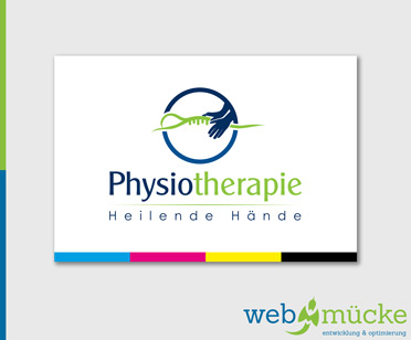 Logodesign für Physiotherapie Heilende Hände
